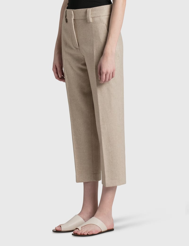 Acne Studios - Cropped Flannel Trousers 