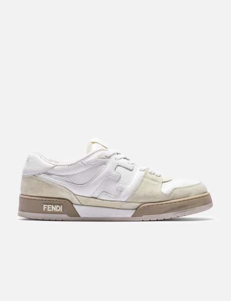 Fendi Match Low Top Leather Sneakers