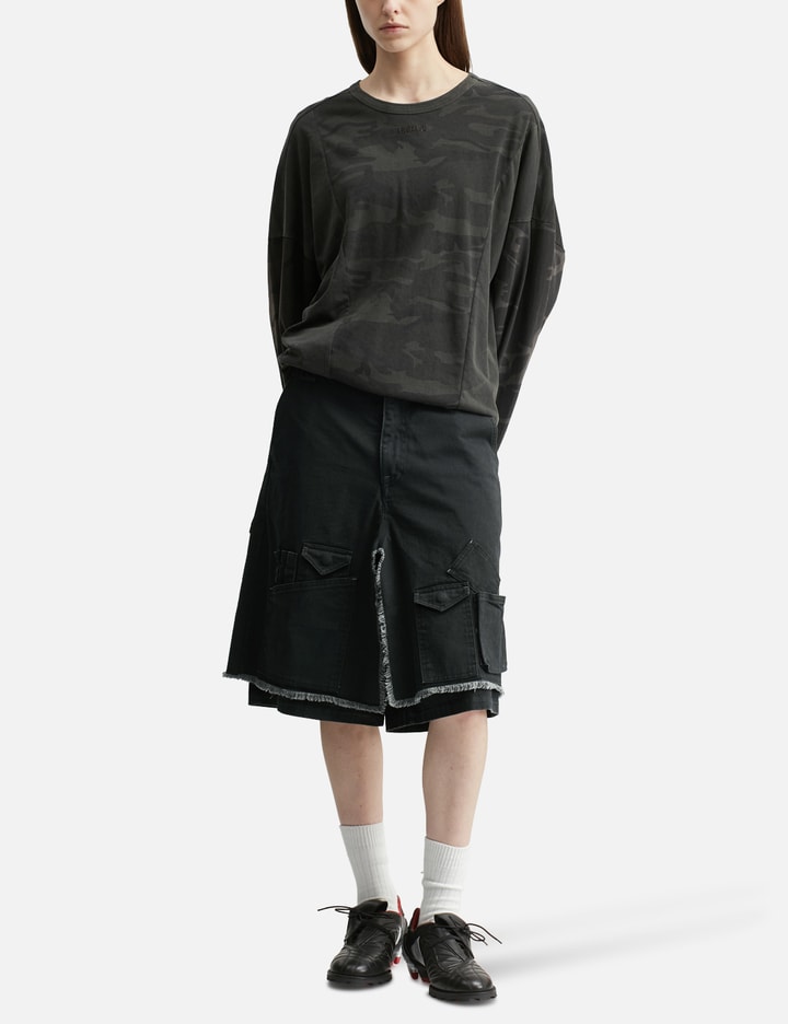 AJOBYAJO Camouflage Leopard Mixed Long Sleeve