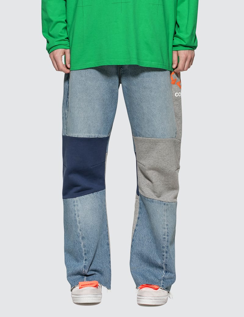 Reconstructed Panelled Jeans 