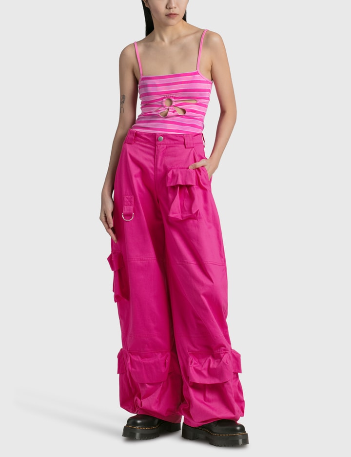 Shop Collina Strada Lawn Cargo Pants In Pink