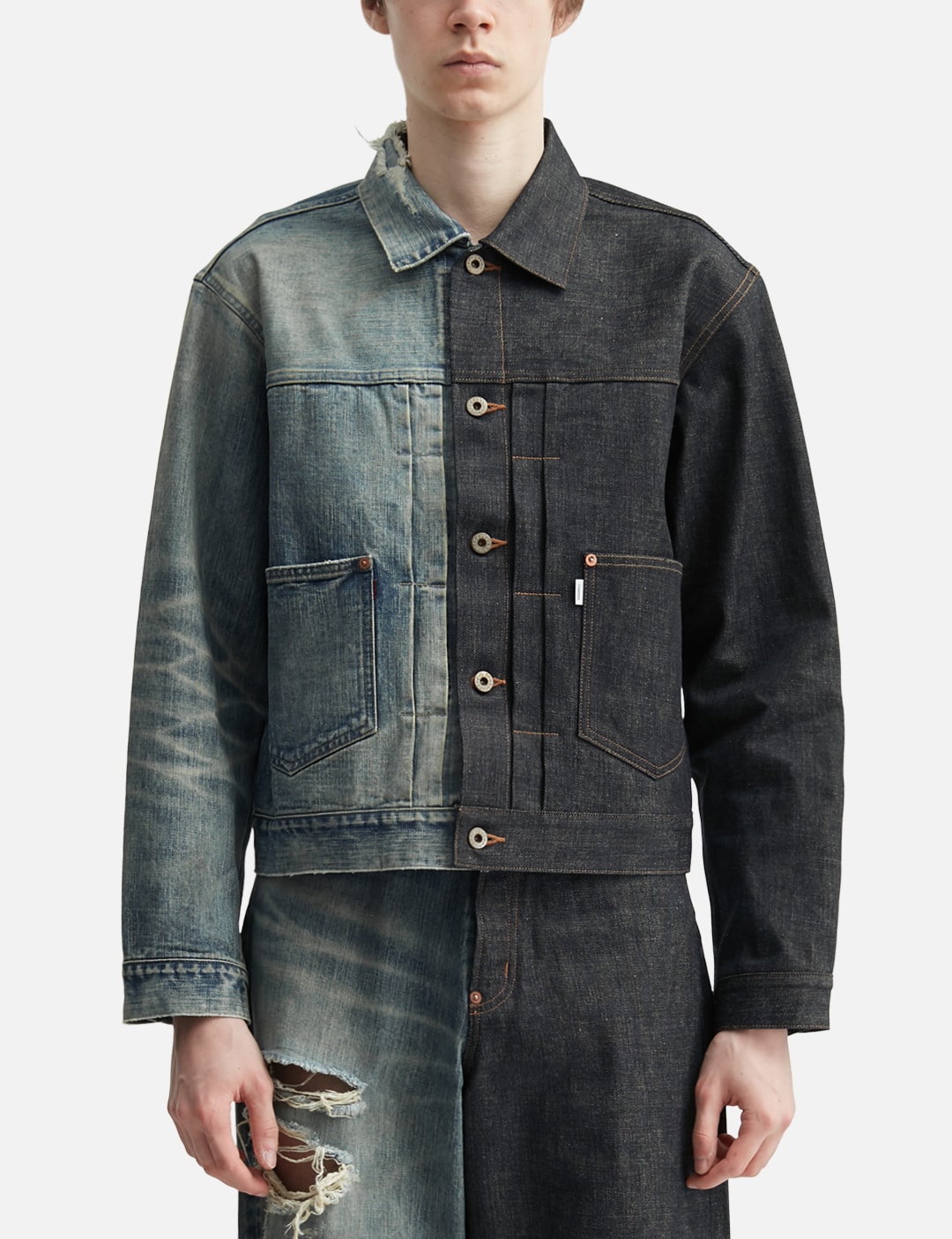 Half Aged Denim Jacket view 11