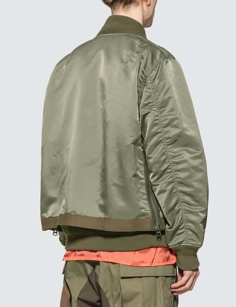 Sacai - Fabric Combo MA-1 Blouson | HBX