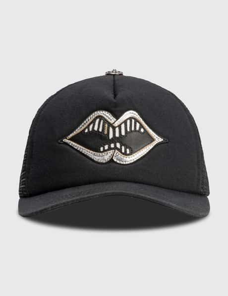 CHROME HEARTS CHROME HEARTS MOUTH LEATHER PATCH CAP