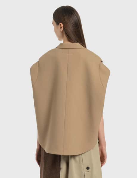 MM6 Maison Margiela - Circle Sleeveless Blazer | HBX