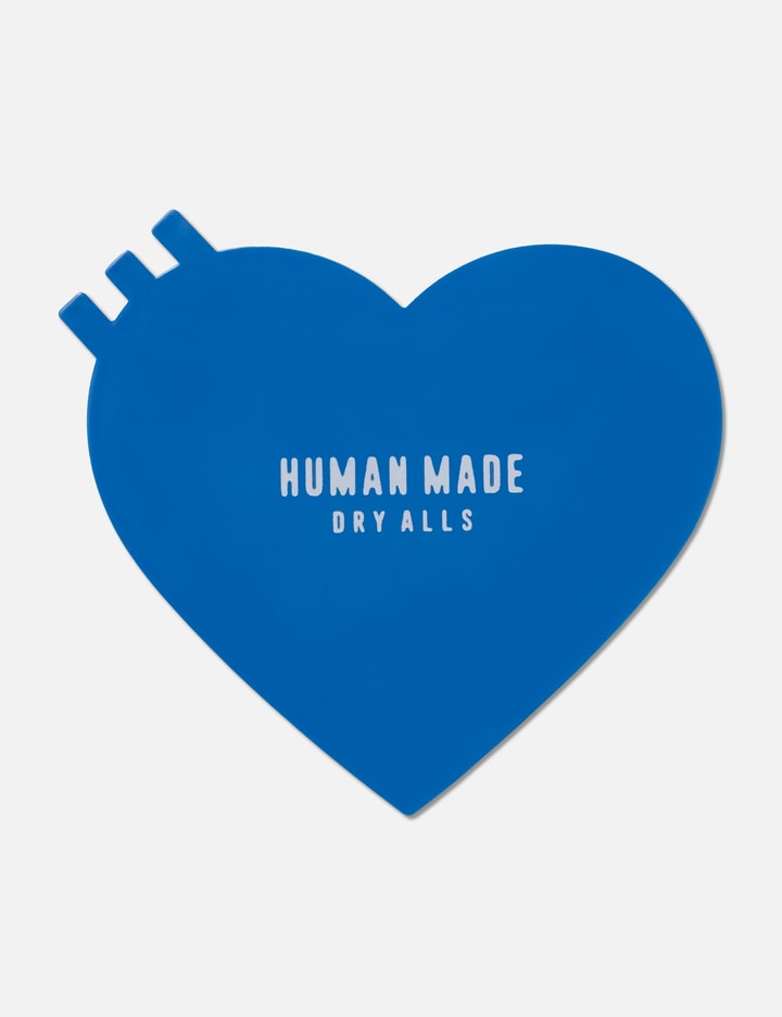 Shop Human Made Heart Rubber Coaster In Blue