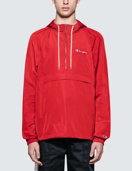 Champion Reverse Weave - Hooded Half Zip Jacket | HBX - Globally 
