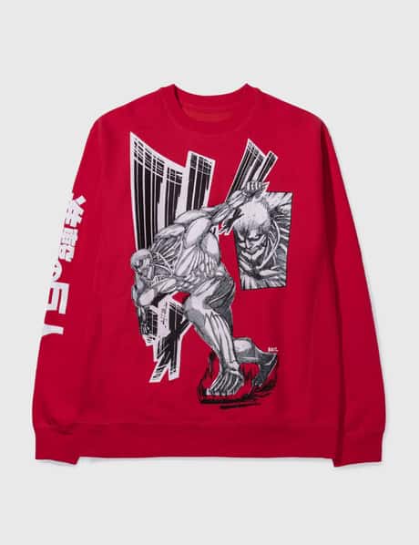 BAIT BAIT X ATTACK ON TITAN MEN ARMOURED TITAN CREWNECK SWEATER