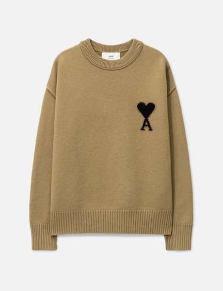 Ami Wool Ami De Coeur Crewneck Sweater