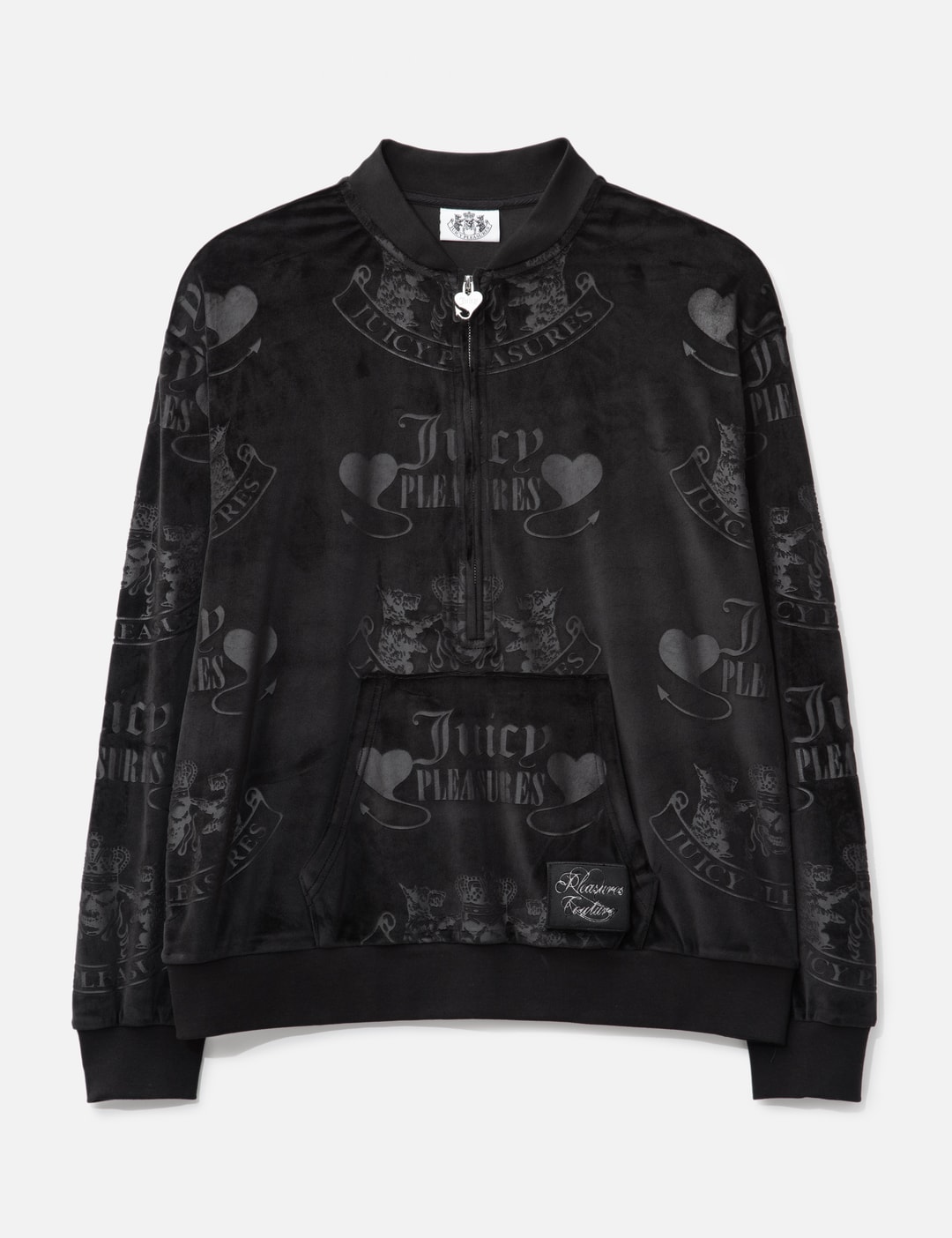 X Juicy Couture Crest Velour Quarter Zip view 8