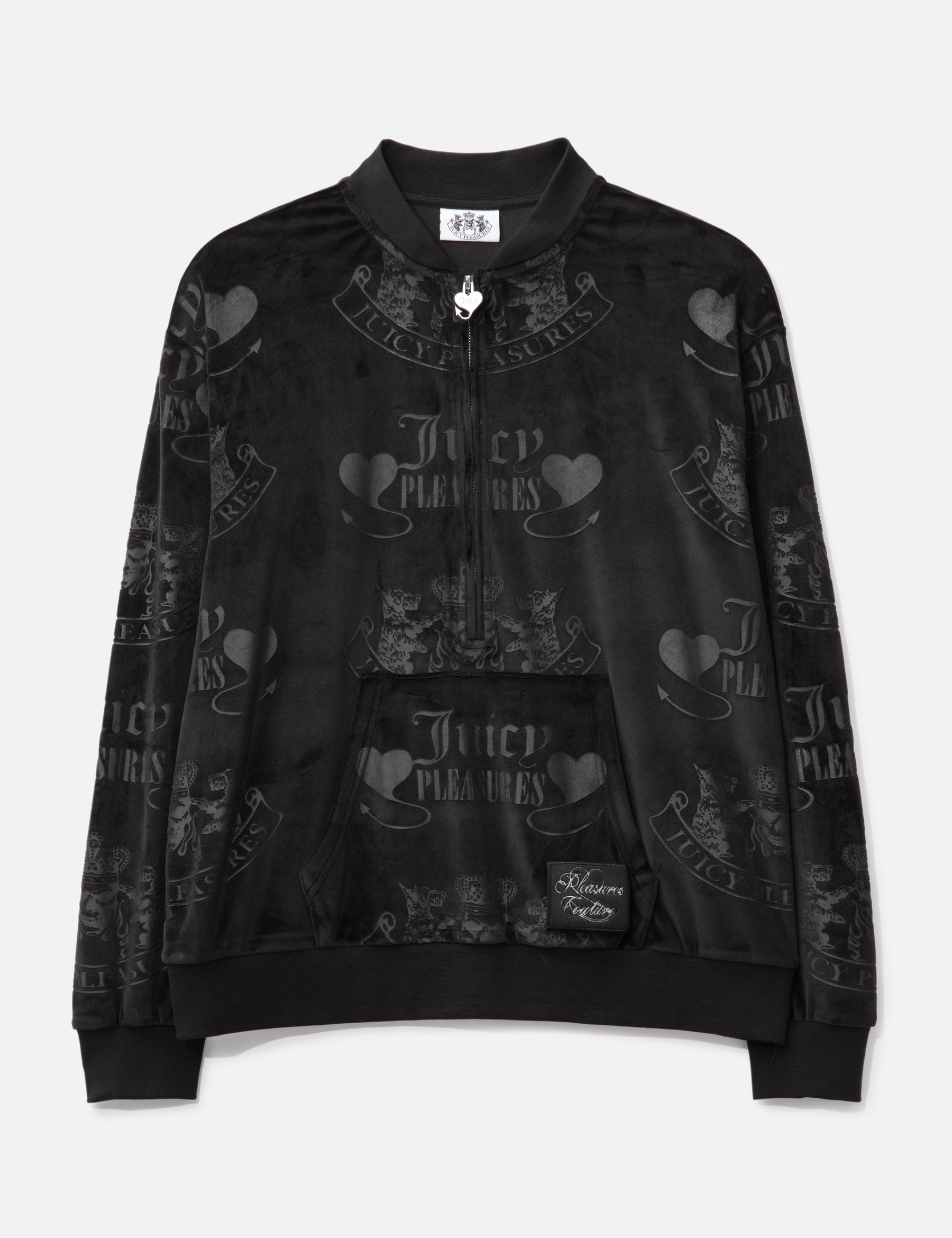 X Juicy Couture Crest Velour Quarter Zip view 19