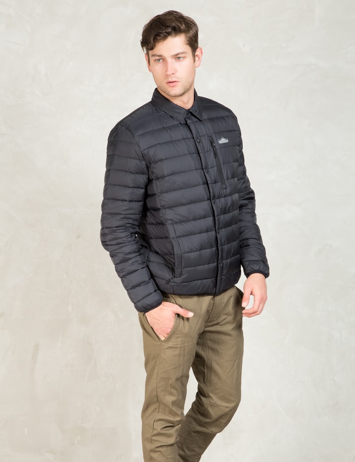 Penfield Black Naklin Packable Down Shirt Jacket