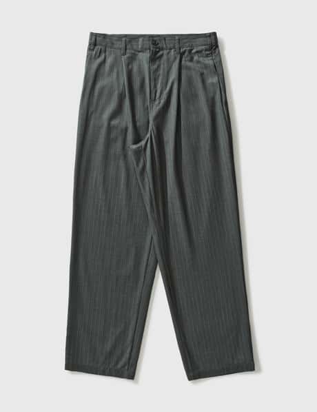 Stüssy - Striped Volume Pleated Trousers | HBX - Globally Curated 