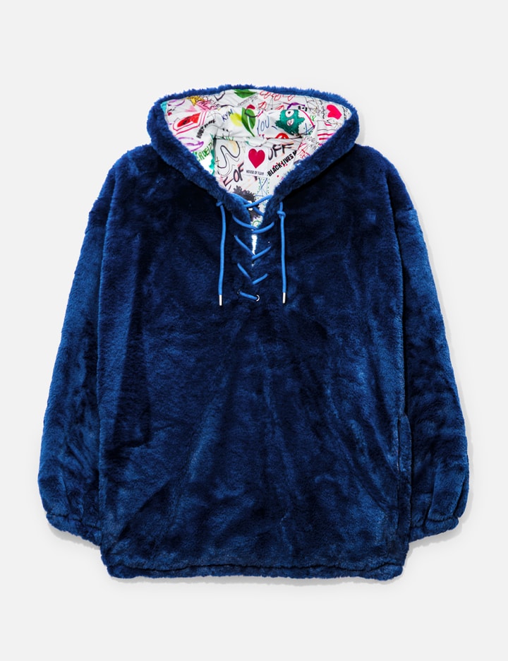 House Of Fluff Hoodie In Blue