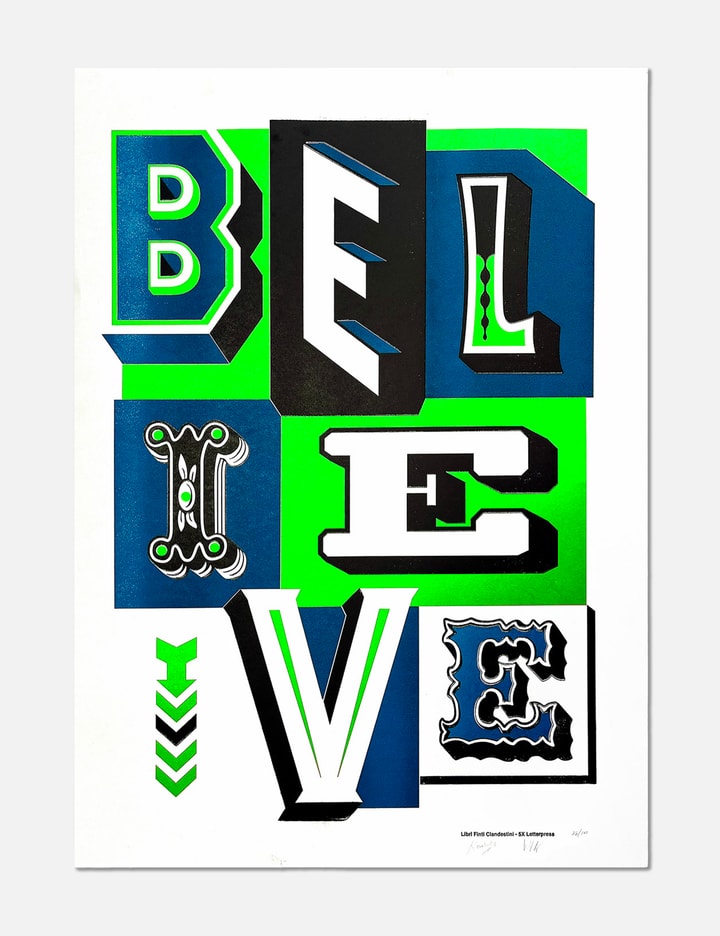Believe Letterpress Placeholder Image