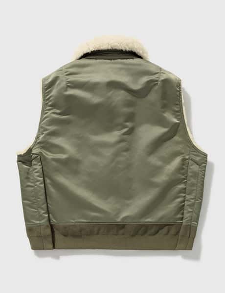 Sacai - Nylon Twill Mix Vest | HBX