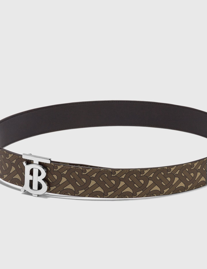 Burberry Reversible Leather Tb Monogram Belt for Men