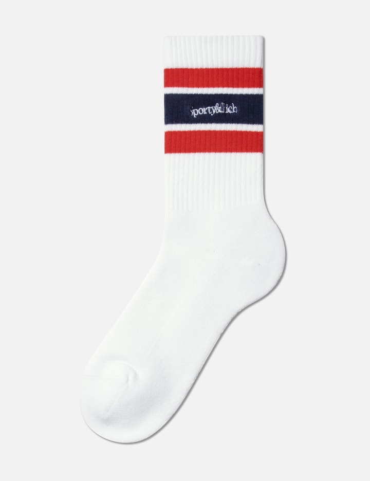 Serif Logo Striped socks Placeholder Image