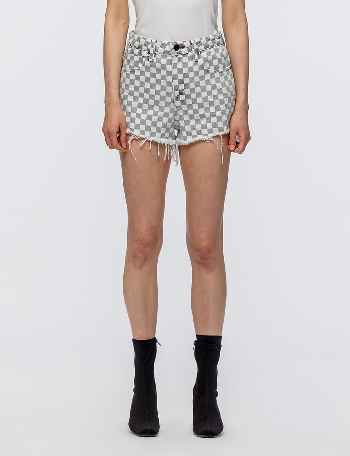 Bite With Checkerboard Print Shorts Placeholder Image