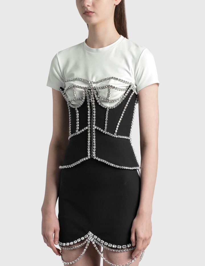 Crystal Stitched Cutout Corset Placeholder Image