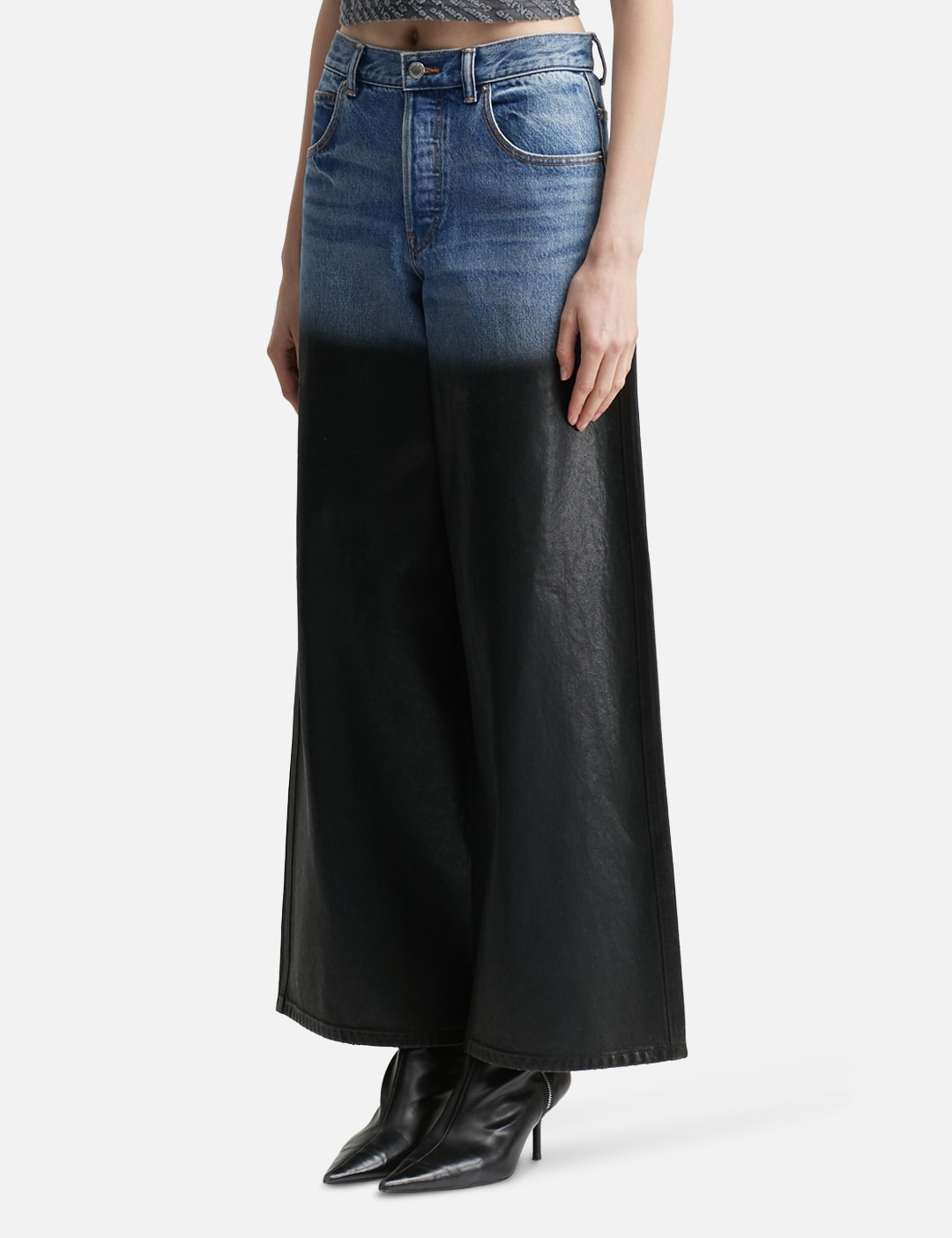 Surge Coated Wide-Leg Jean view 14
