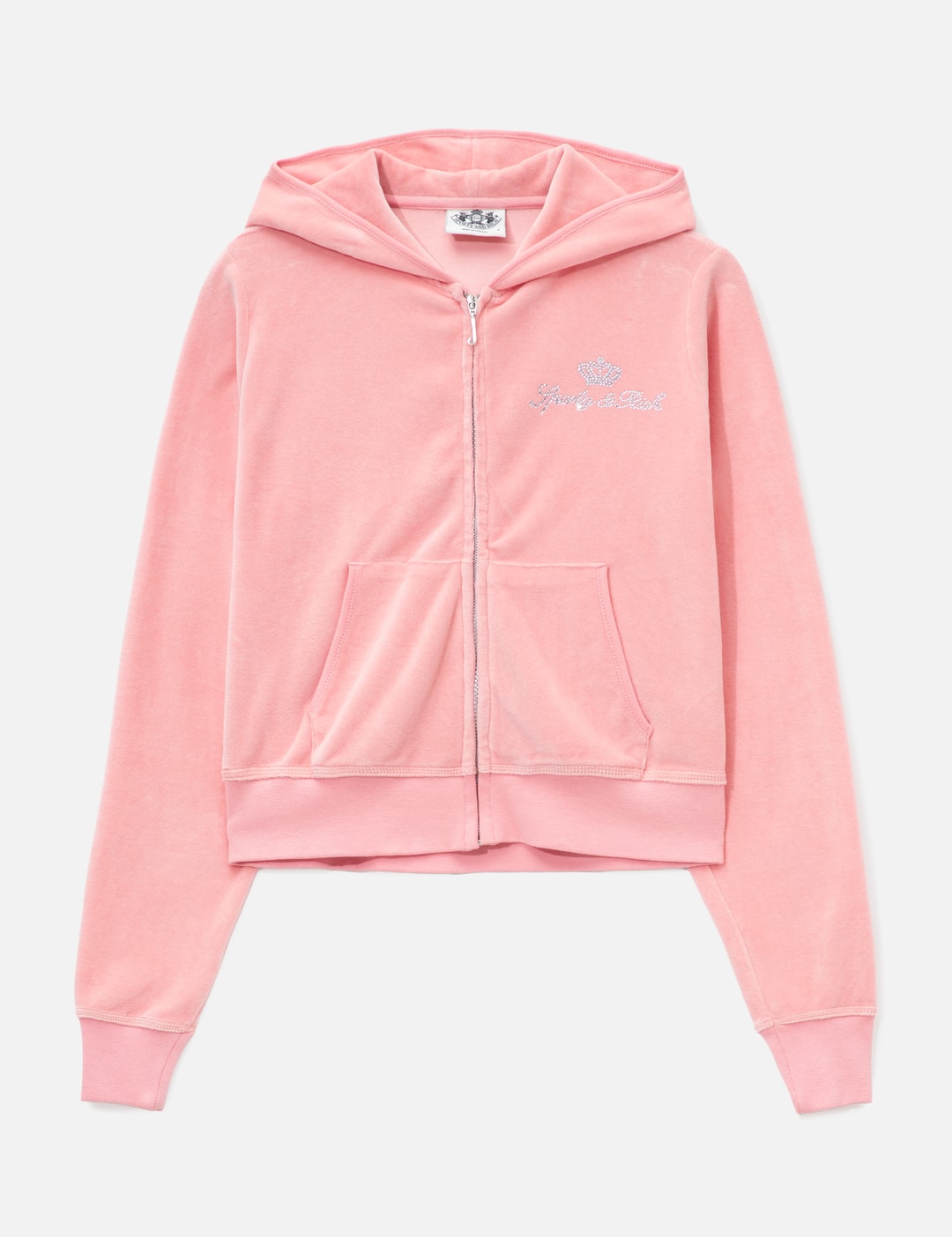 & Rich X Juicy Couture Script Velour Zip Hoodie view 7