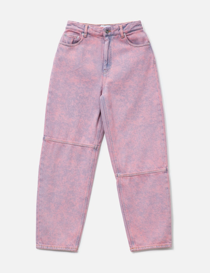 Ganni Pink Washed Stary Jeans