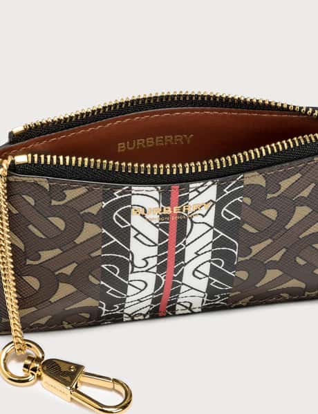 Burberry - TB Monogram E-canvas Zip Coin Purse  HBX - Globally Curated  Fashion and Lifestyle by Hypebeast