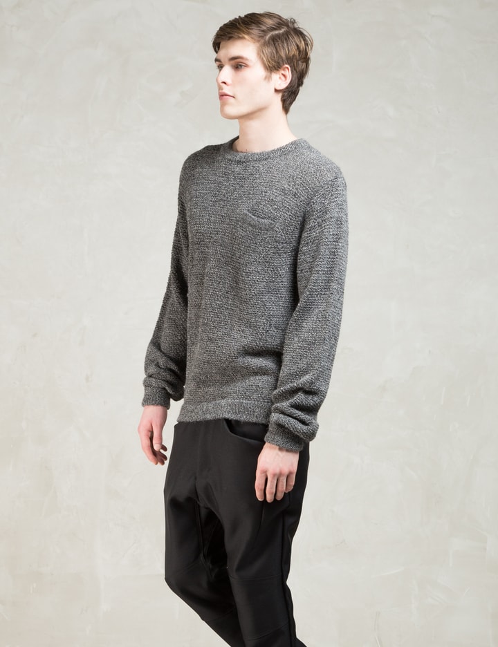 Grey Alpaca Pocket Sweater Placeholder Image