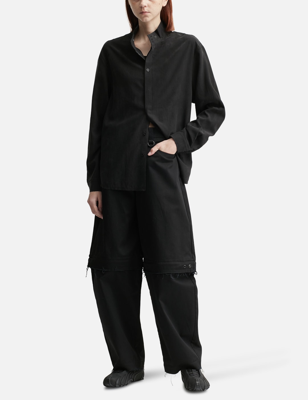 Acceptance Draped Stand-Collar Shirt view 12