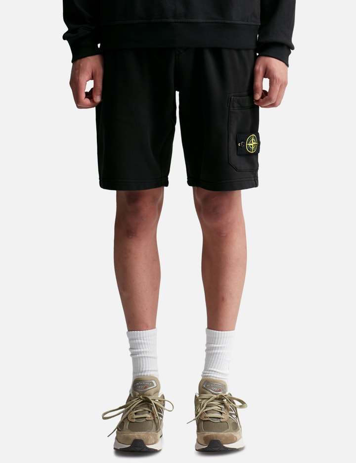 REGULAR FIT FLEECE BERMUDA SHORTS Placeholder Image