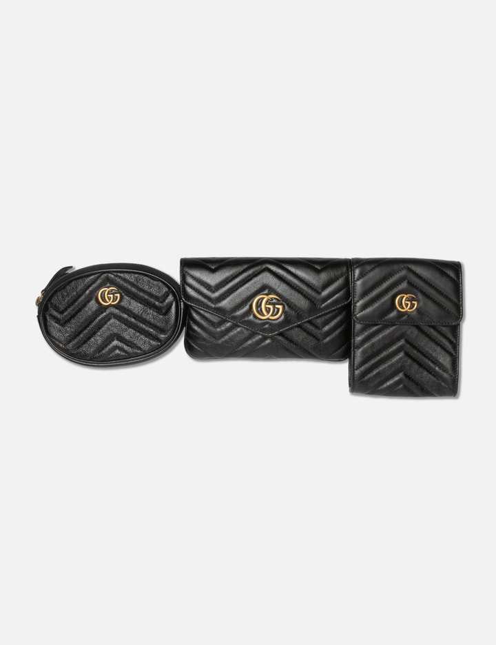 Gucci Gg Marmont 3 In 1 Waist Bag In Gold