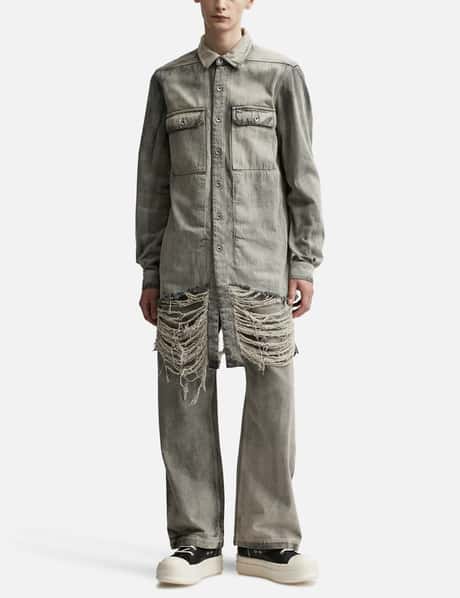 Rick Owens Drkshdw - Mineral Denim Outershirt | HBX - Globally  