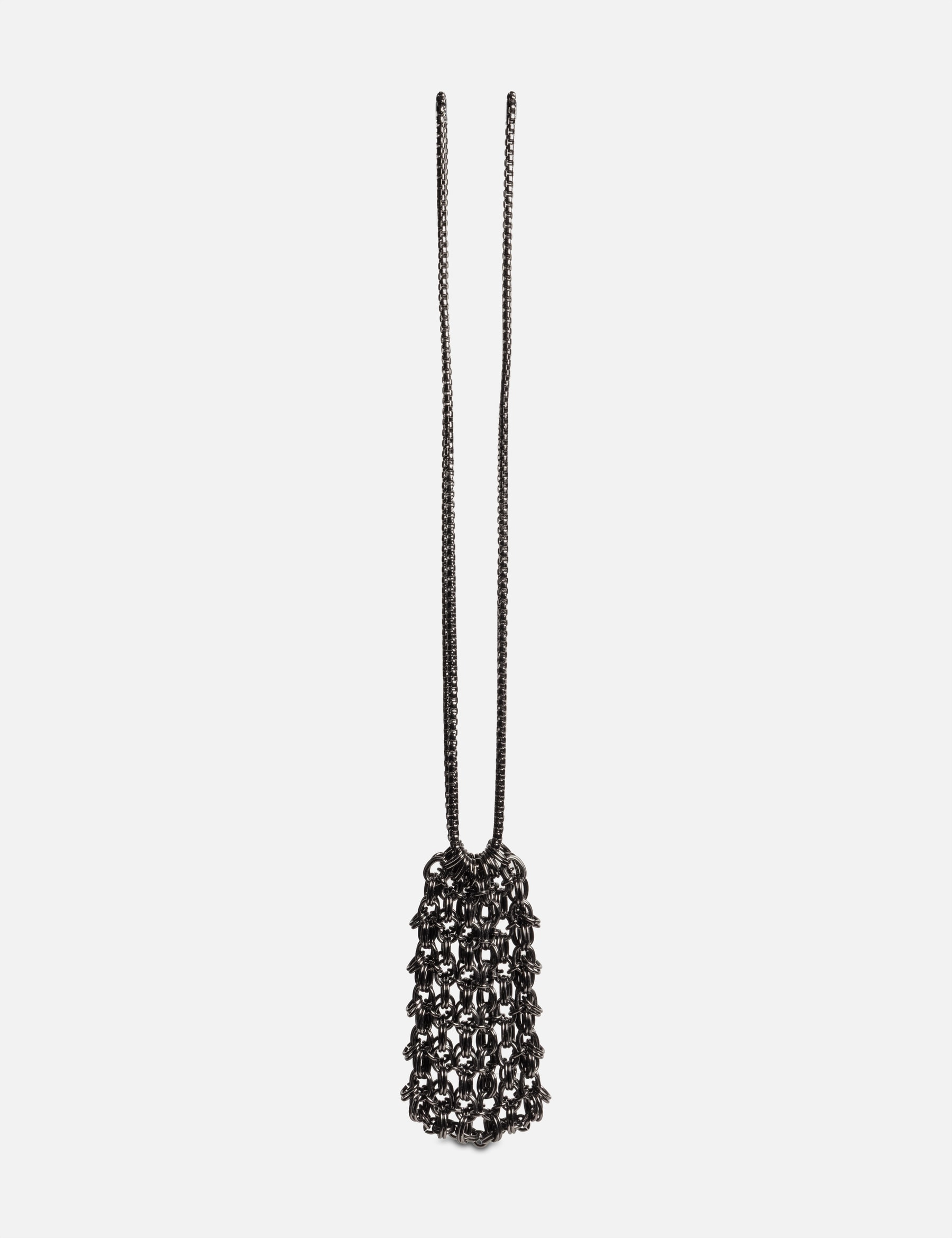 Chainmail Shoulder Bag - Gunmetal view 14