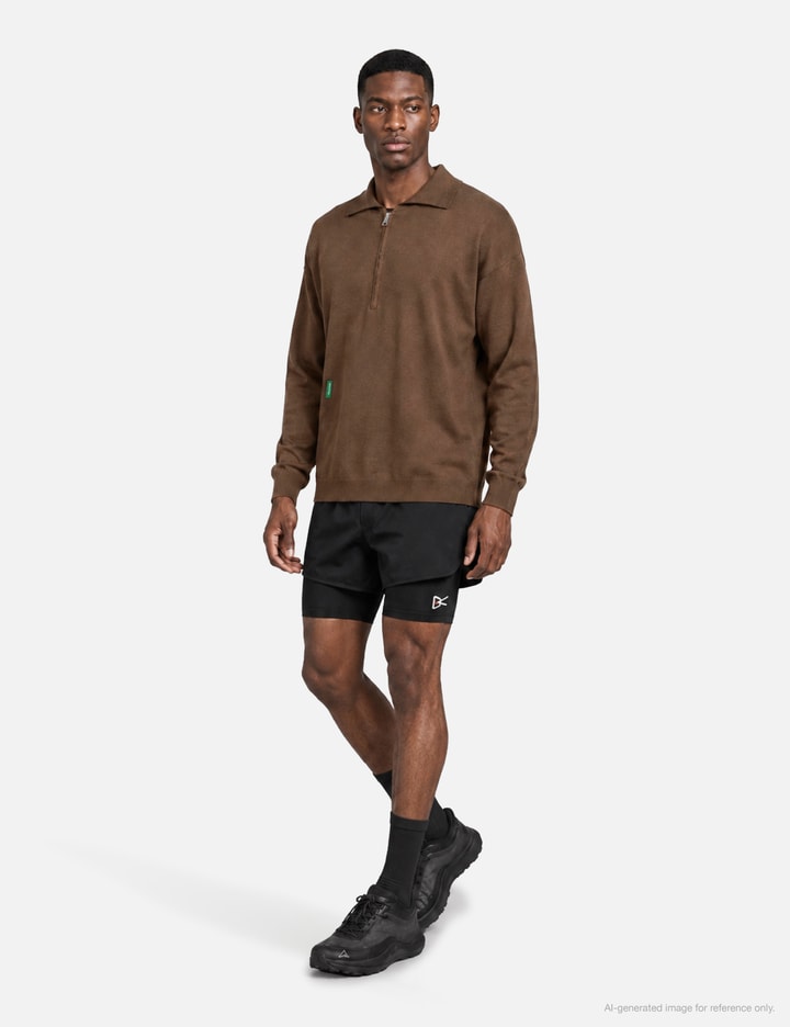 District Vision Merino Wool Quarter Zip Sweater