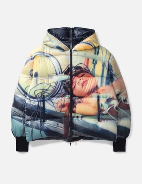 Undercover UC2E4203 Allover Print Zip Front & Back Down Jacket