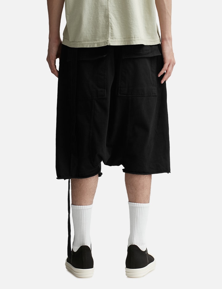 Rick Owens Drkshdw Gimp Drawstring Pod Shorts In Black