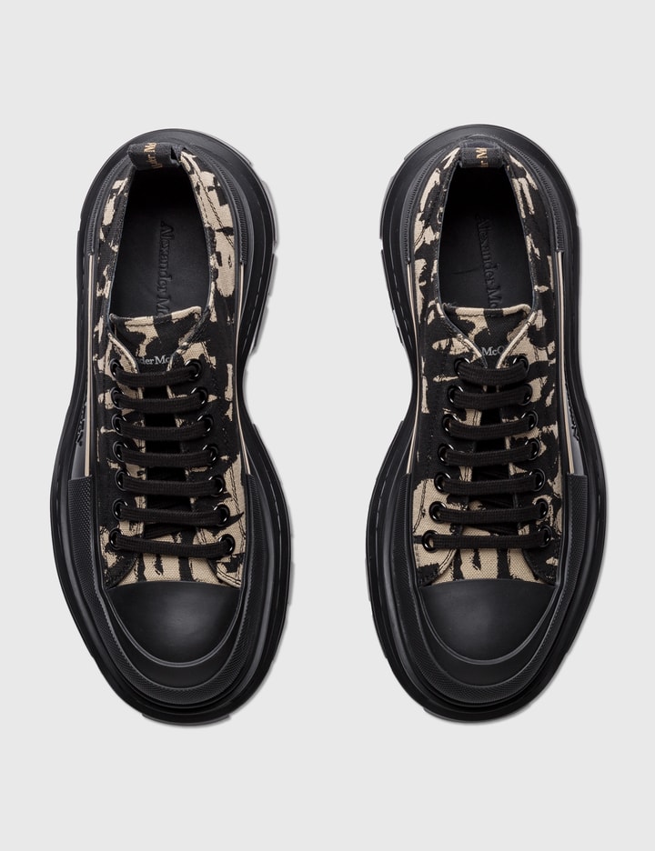 McQueen Graffiti Tread Slick Lace-up Sneakers Placeholder Image