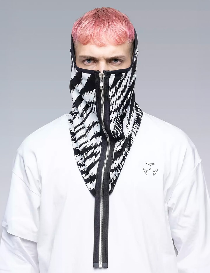 Acronym Modular Zippered Powerstretch® Neck Gaiter In Black
