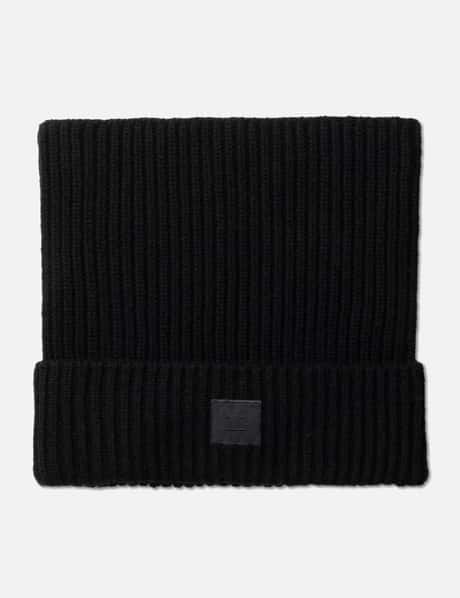 아크네 스튜디오 Face Logo Square Beanie - Yak