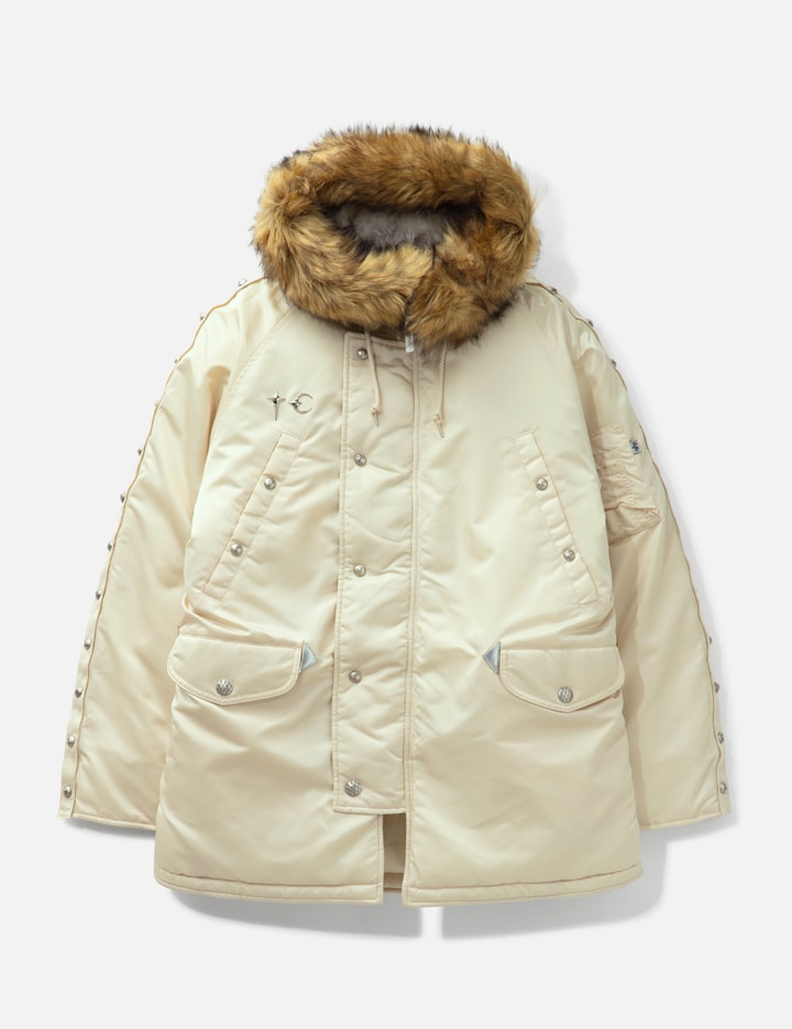 Thug Club X Alpha Industries N-3b Parka (detachable Rivet Velcro(+)) In Multi