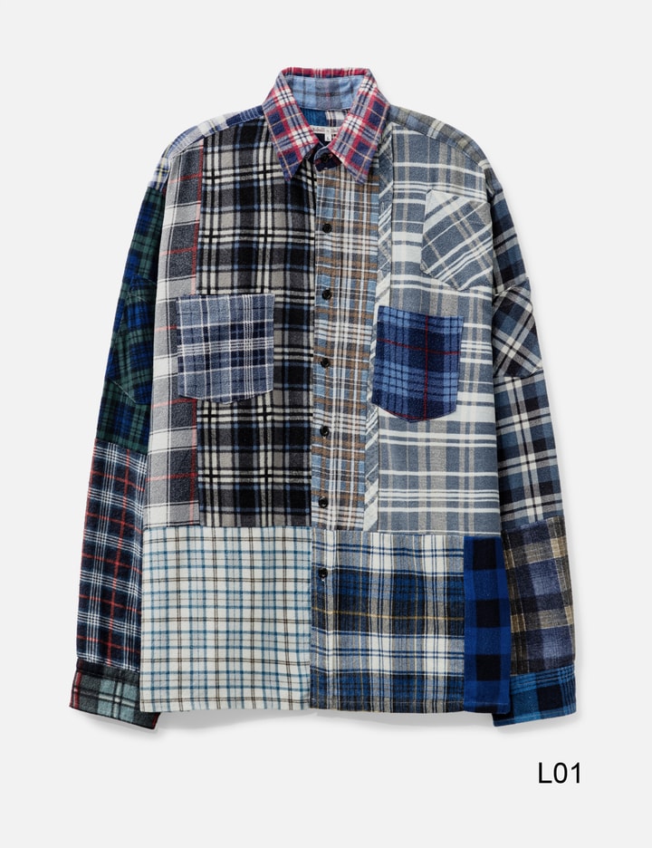 Straight Hem Flannel Shirt Placeholder Image