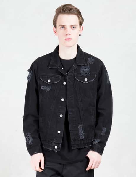 Misbhv Regular Damaged Denim Jacket HBX Globally Curated