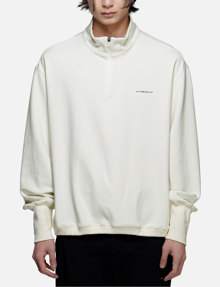 Hypegolf X Post Archive Faction (paf) Half-zip Sweatshirt In White