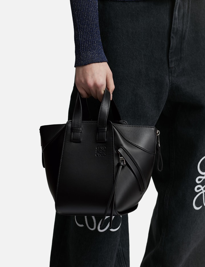 Shop Loewe Compact Hammock Bag In Black