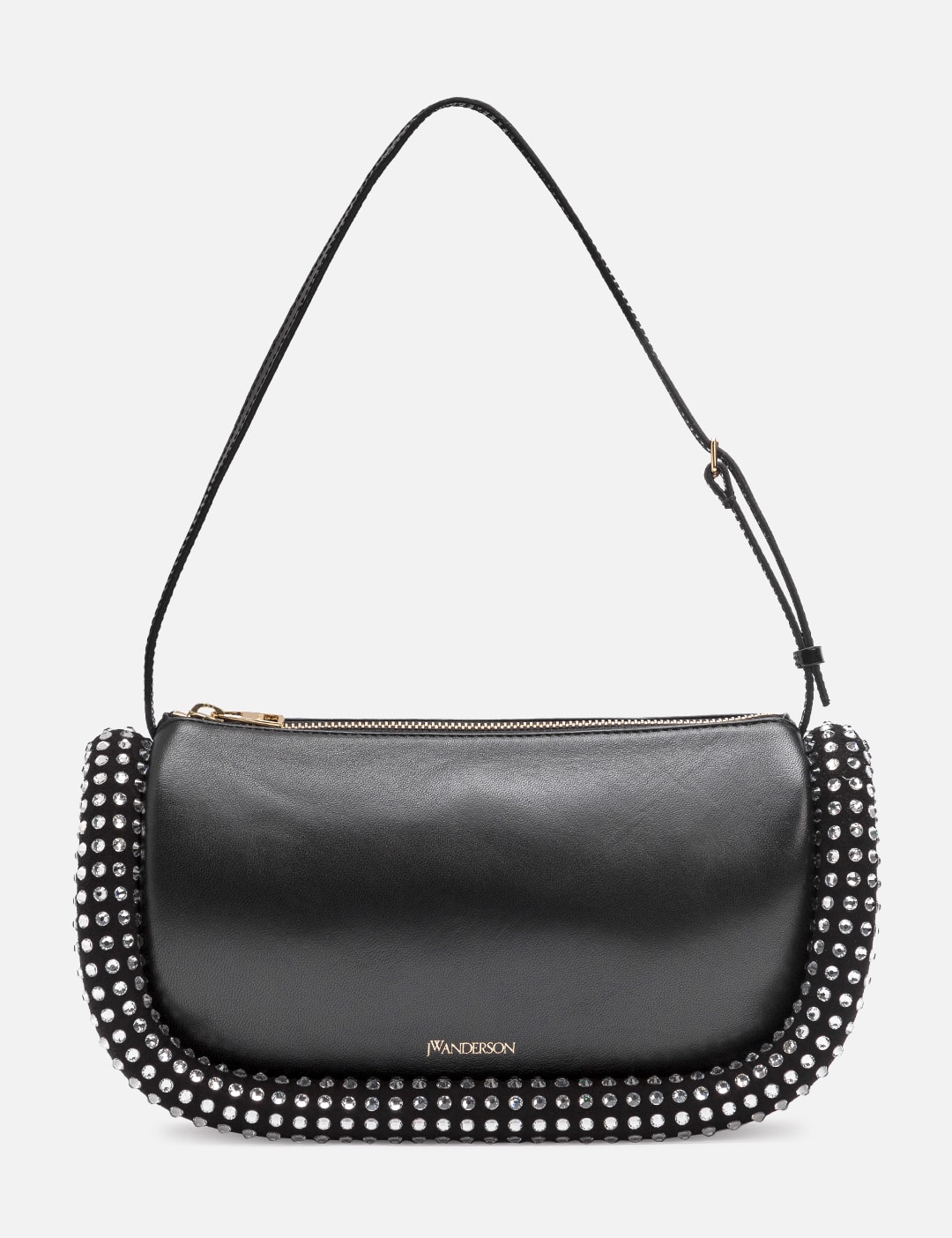 Bumper-15 Leather Shoulder Bag With Crystal
