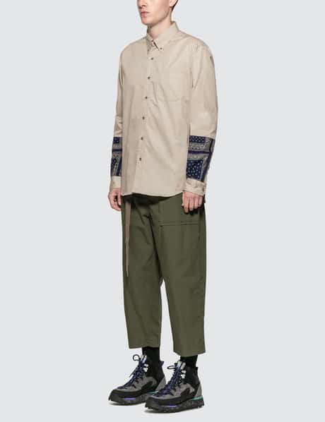 SOPHNET. - Bandana Panel Sleeve BD Shirt | HBX - Globally Curated 