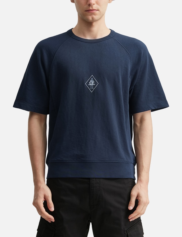 C.P. Company Malfilè Fleece Short Sleeve Sweatshirt