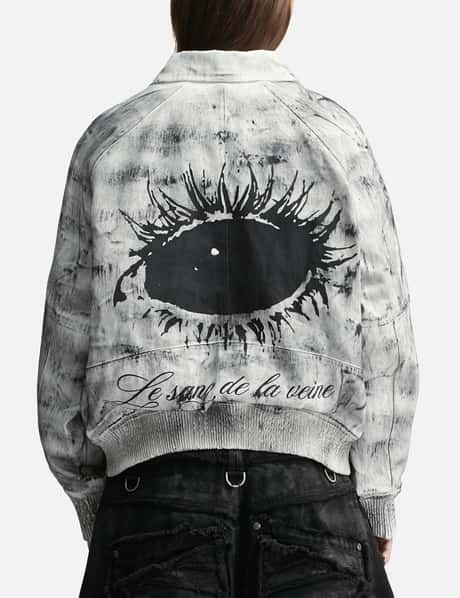 Bane Waxed Denim Varsity Jacket view 9