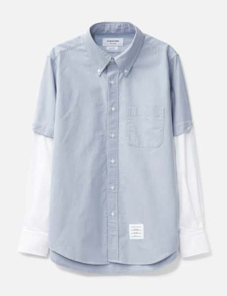 Thom Browne Oxford Stacked Sleeve Shirt